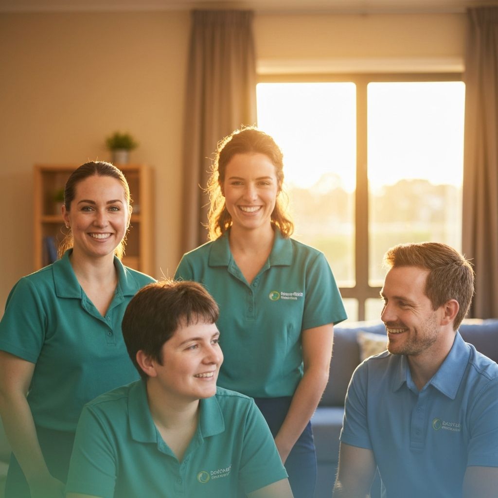 NDIS support team helping participants